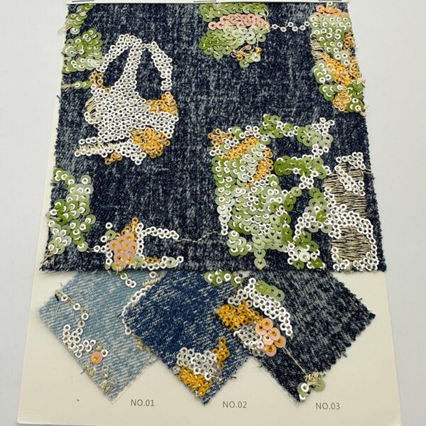 JLZ-801 Denim Embroidery Fabric