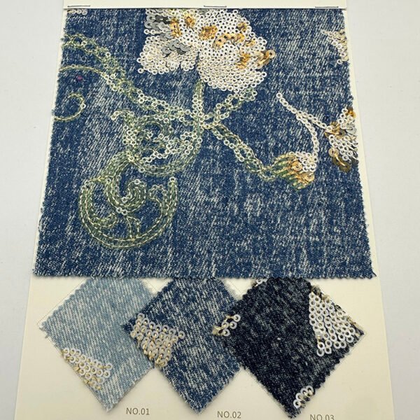 JLZ-804 Denim Embroidery Fabric