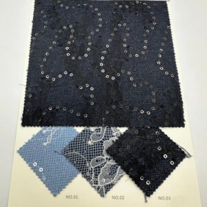JLZ-805 Denim Lace Embroidery Fabric