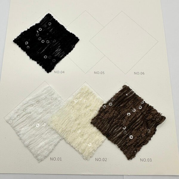 JLZ-828 Knit fabric Sequin Embroidery