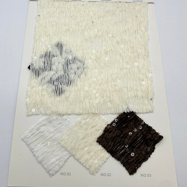 JLZ-828 Knit fabric Sequin Embroidery