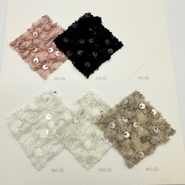 JLZ-831 Knit fabric Sequin Embroidery