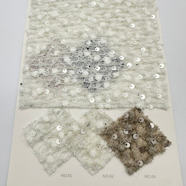 JLZ-831 Knit fabric Sequin Embroidery
