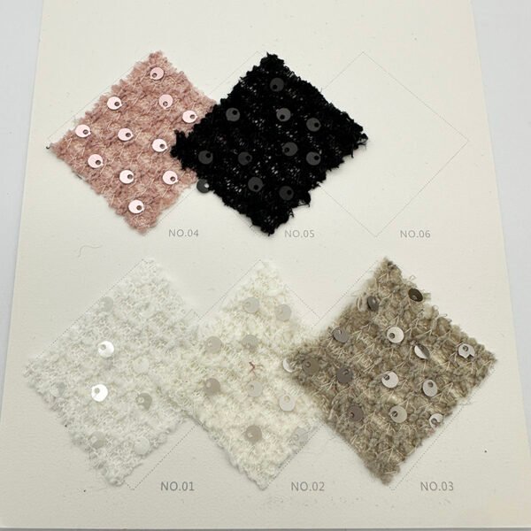 JLZ-832 Knit fabric Sequin Embroidery