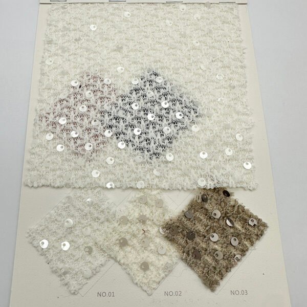 JLZ-832 Knit fabric Sequin Embroidery